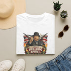 Bulldog Spirit T‑Shirt — 'Let's Have a Bit of Bulldog Spirit' Vintage Churchill Tee