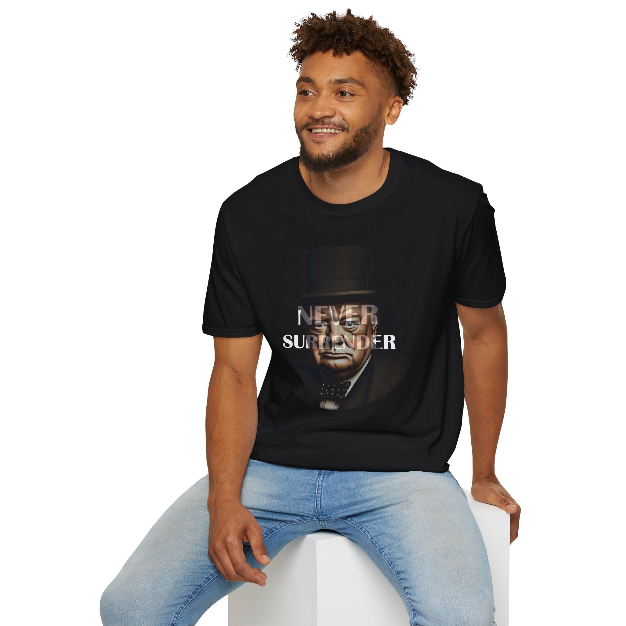 Never Surrender Churchill T-Shirt