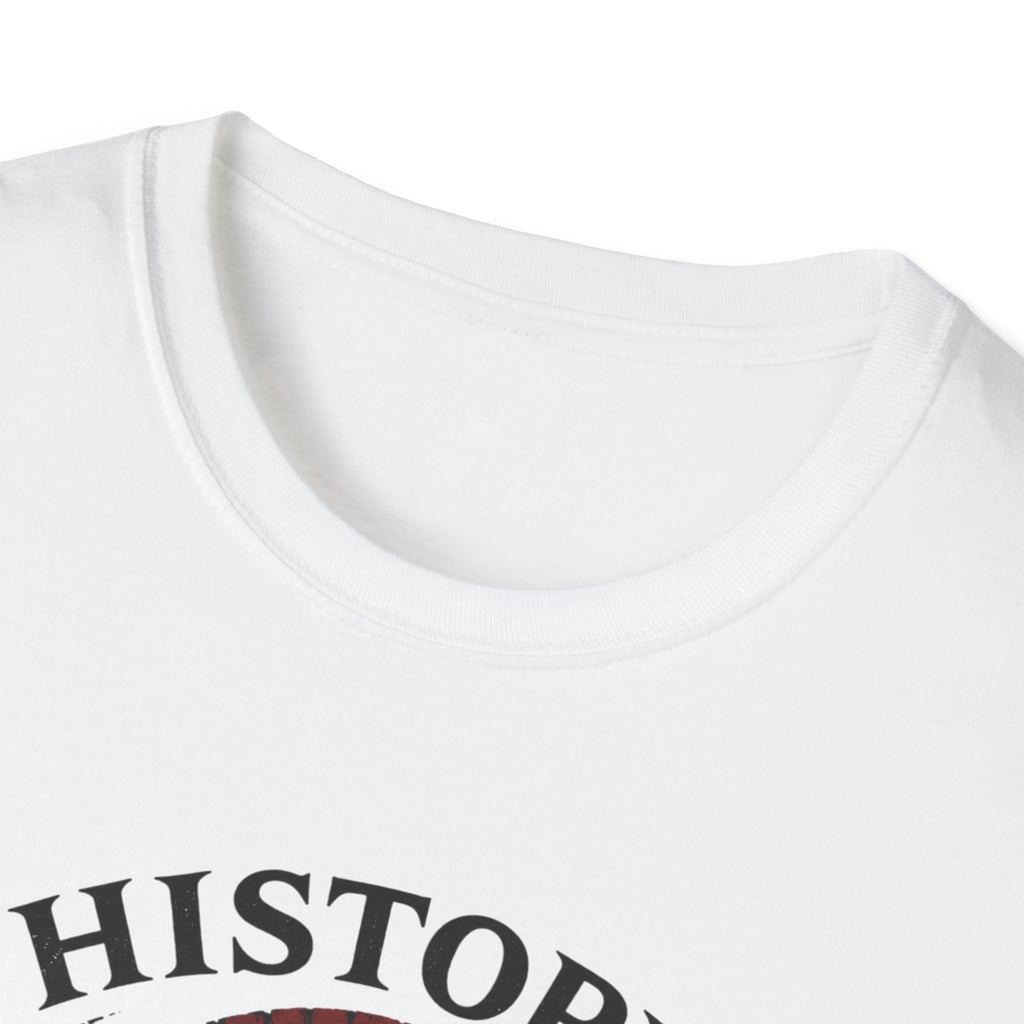 History Is Written By Warriors T-Shirt — Spartan Helmet Graphic Tee