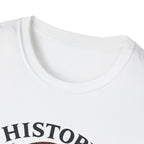 History Is Written By Warriors T-Shirt — Spartan Helmet Graphic Tee