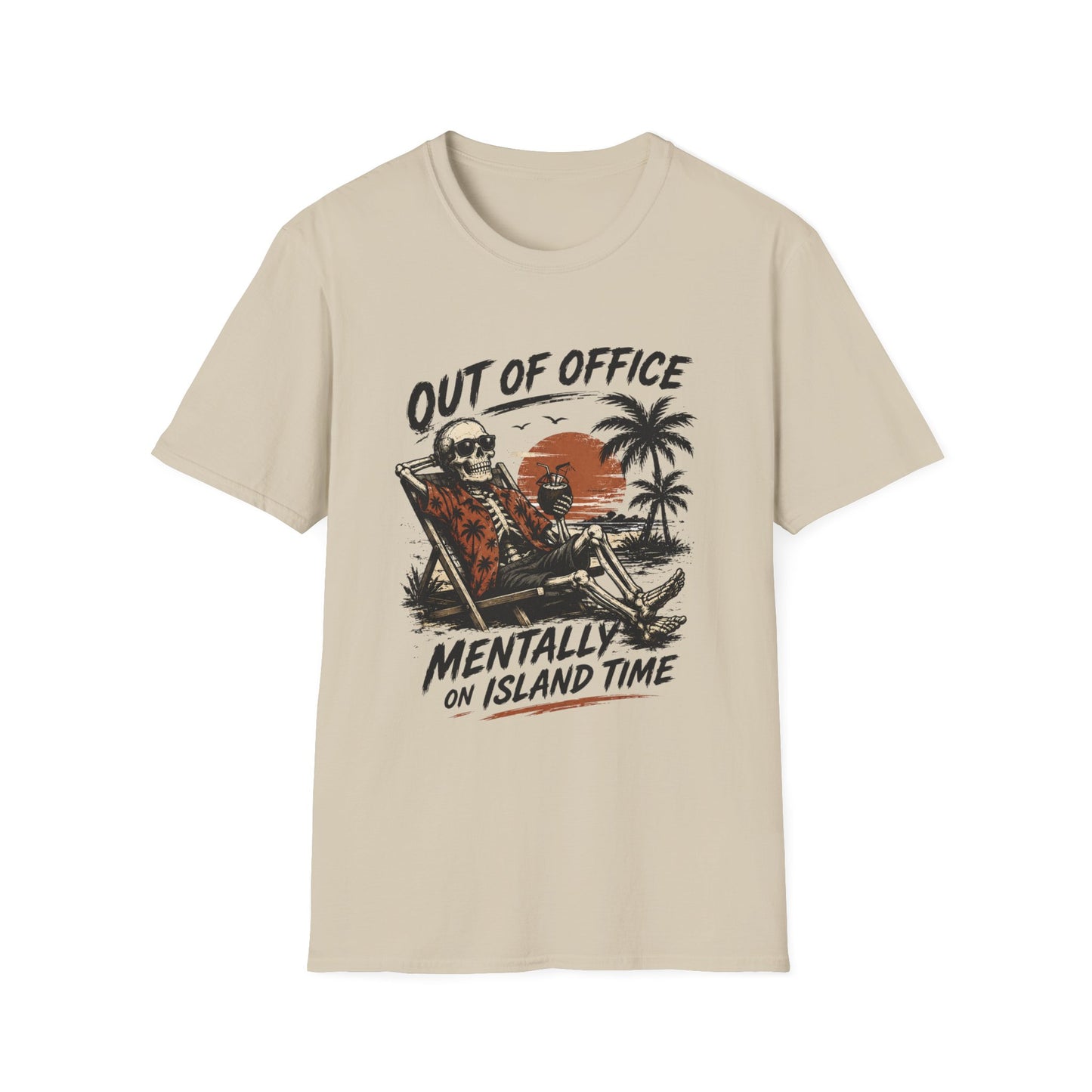 Out of Office "Mentally on Island Time" T-Shirt