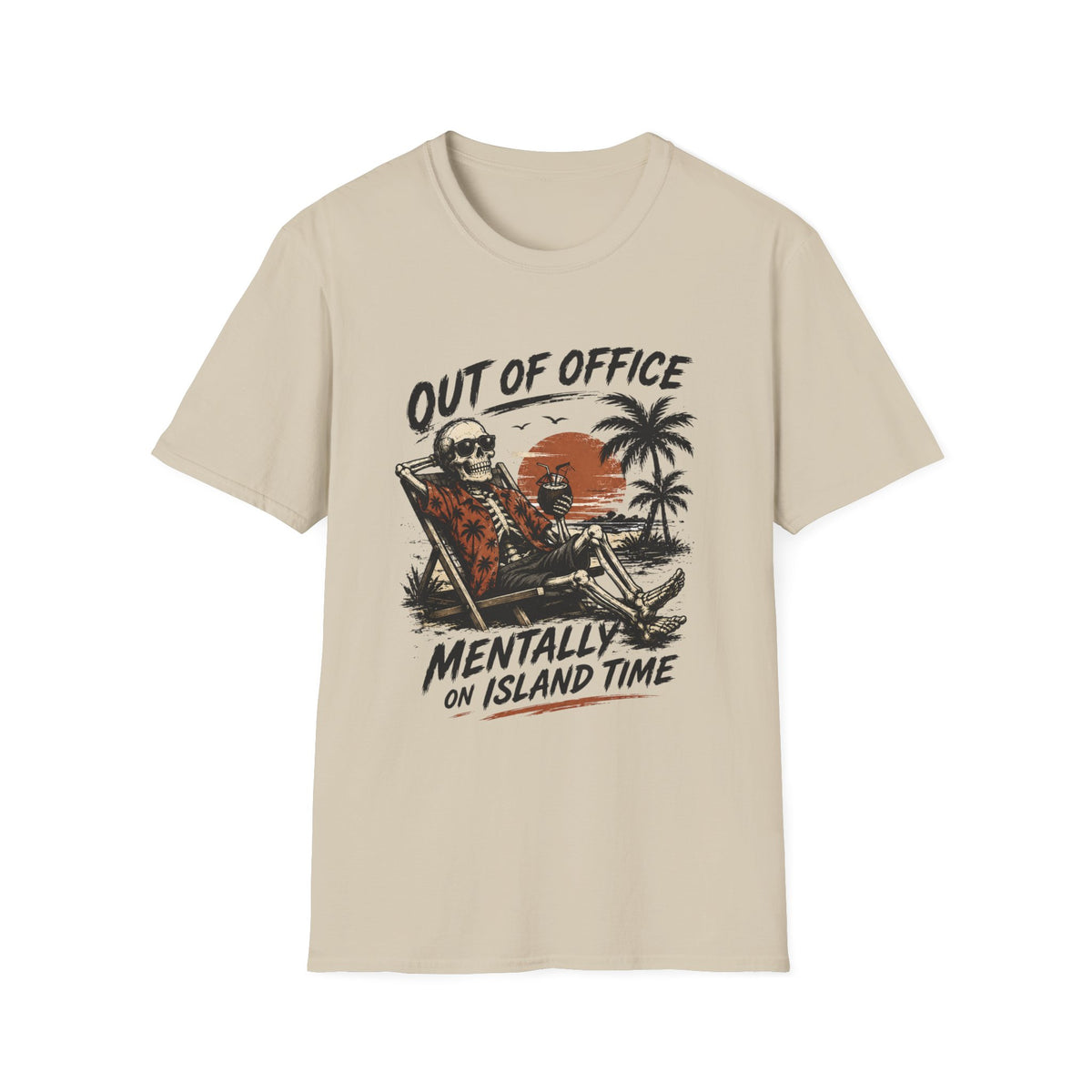 Out of Office "Mentally on Island Time" T-Shirt