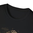 Astrology Muse T-Shirt — Cosmic Statue Sun & Moon Graphic Tee