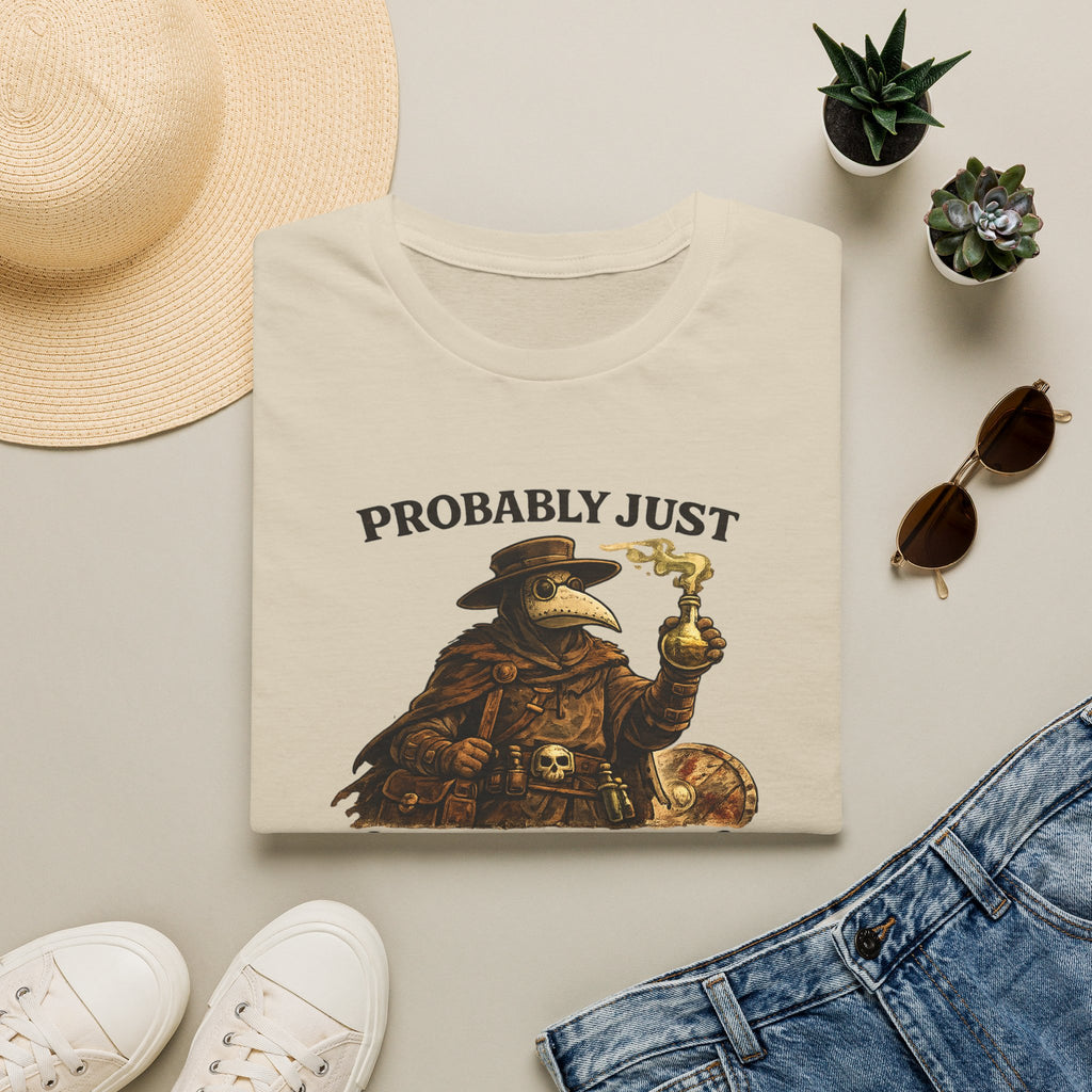 Probably Just Allergies T-Shirt - Plague Doctor Humorous Graphic Tee