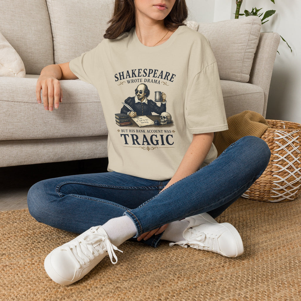 Shakespeare 'Wrote Drama, Not His Bank Account' Graphic T-Shirt