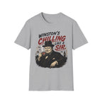 T-Shirt — "Winston’s Chilling Like a Sir" Vintage Gentleman Graphic
