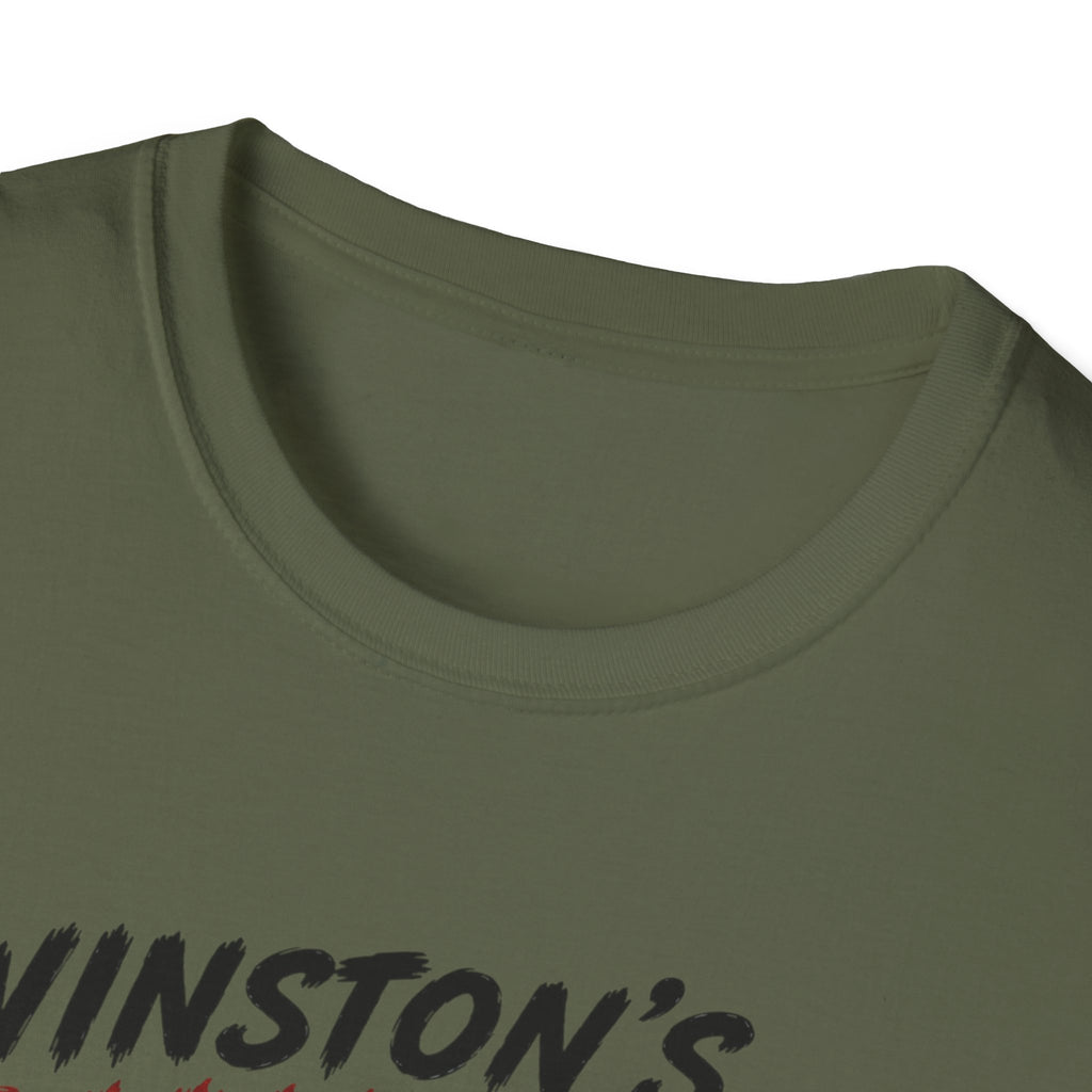 T-Shirt — "Winston’s Chilling Like a Sir" Vintage Gentleman Graphic