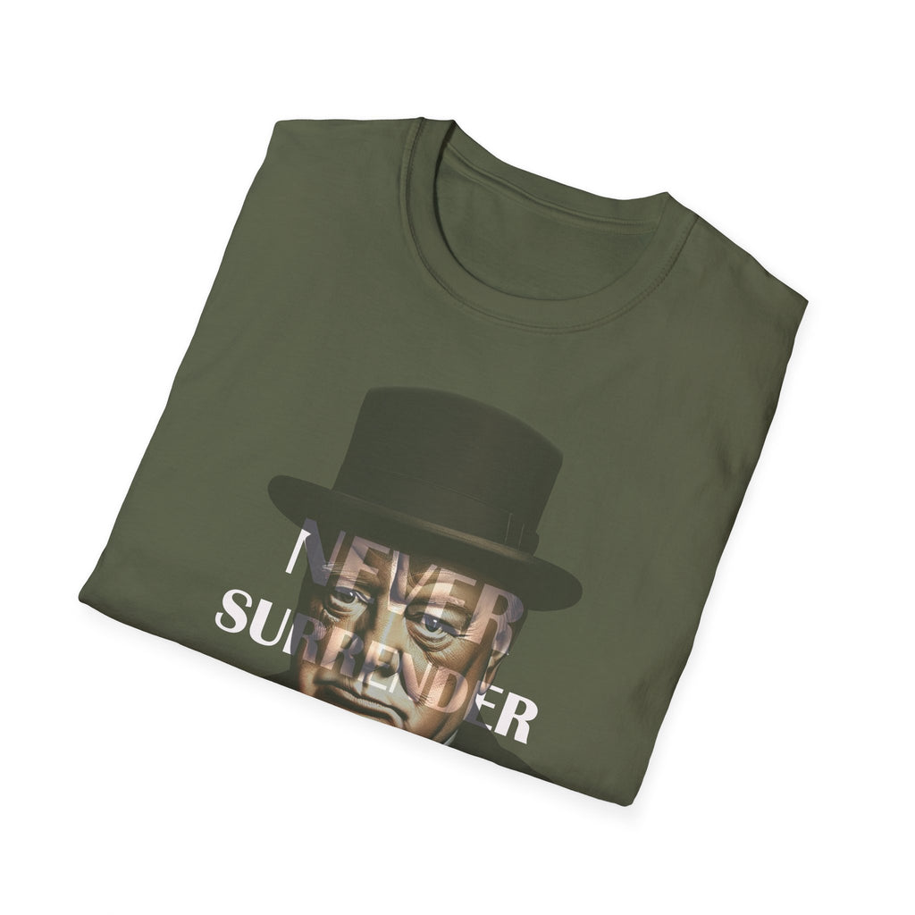Never Surrender Churchill T-Shirt