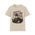 T-Shirt — "Winston’s Chilling Like a Sir" Vintage Gentleman Graphic
