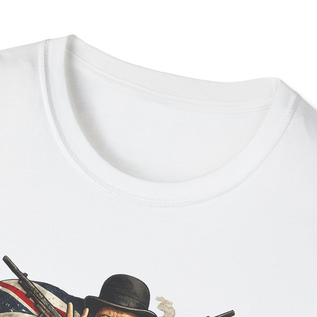 Bulldog Spirit T‑Shirt — 'Let's Have a Bit of Bulldog Spirit' Vintage Churchill Tee