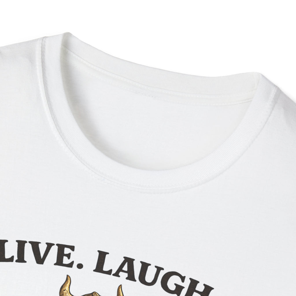 Viking Beer T-Shirt - "Live. Laugh. Pillage." Funny Norse Drinking Tee