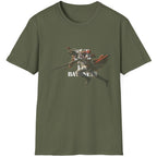 Green T-Shirt with the text "Keep Calm And Fix Bayonets" on top of a image of a old school soldier.