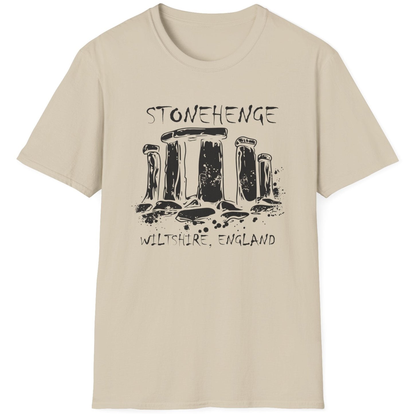 Sand T-Shirt with the text "Stonehenge" and a image of Stonehenge.